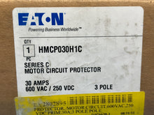 Load image into Gallery viewer, NEW - EATON НМСР030Н1С Motor Circuit Protector 600 VAC / 250 VDC 30 AMPS 3 POLE
