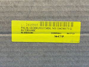 NEW - Valmet S6-C7/P PALM GUIDE, WET FELT, Model N0: 156C00175GB, CERAMIC