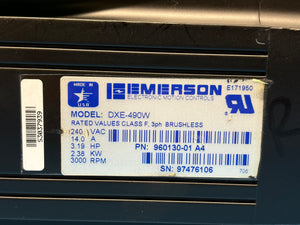 NEW - Emerson / Control Techniques DXE-490W Servo Motor 3000RPM 3-PH BRUSHLESS