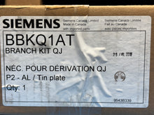 Load image into Gallery viewer, Siemens BBKQ1AT Branch Breaker Kit for 2/3-Pole Single Mount QJ Breakers – New
