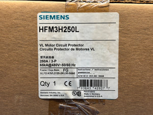 Siemens HFM3H250L VL Motor Circuit Protector 250A Circuit Breaker - NEW IN BOX
