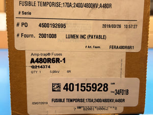 Ferraz Shawmut A480R6R-1 Current Limiting Amp-Trap Fuse - NEW IN BOX