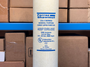 Ferraz Shawmut A055F1D0R0-200E 200E 5.5kV CS-3 Series Fuse - NEW IN BOX
