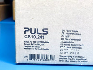 NEW - PULS CS10.241 Switching Mode Power Supply 100-120/200-240VAC 24-28VDC 10A