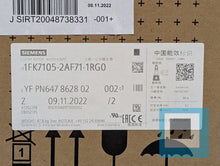 Load image into Gallery viewer, Siemens 1FK7105-2AF71-1RG0 SIMOTICS S-1FK7 Compact Synchronous AC Servo Motor
