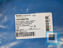 将图片加载到图库查看器，Brad Connectivity 1201080709 M12 Ethernet Cable Assembly E11A06304M800 - NEW
