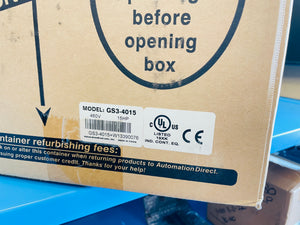 NEW - Automation Direct Model: GS3-4015 Dura Pulse 15HP AC Drive
