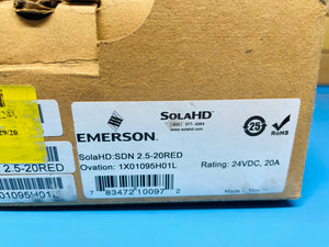 NEW - Emerson SOLA HD SDN 2.5-20RED Redundant Power Supply Module