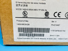 Load image into Gallery viewer, Surplus - Allen-Bradley 140G-G6C3-C20 Breaker MCCB 140G-G 65kA/480V FF 20A 3p
