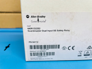 Surplus - Allen-Bradley 440R-D22S2 /A Guardmaster Dual Input SS Safety Relay
