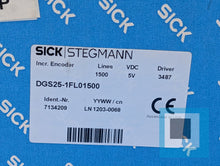 Load image into Gallery viewer, SICK STEGMANN DGS25-1FL01500 Incremental Encoder 7134209 - NEW OPEN BOX
