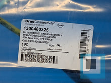 将图片加载到图库查看器，Brad Connectivity 1300480325 M12 Ethernet Cable Assembly E11A06004M800 - NEW

